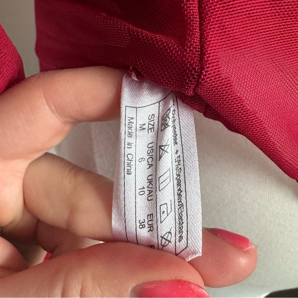 Elegant Red Lace Bodysuit 6 goth luxury - Picture 5 of 5